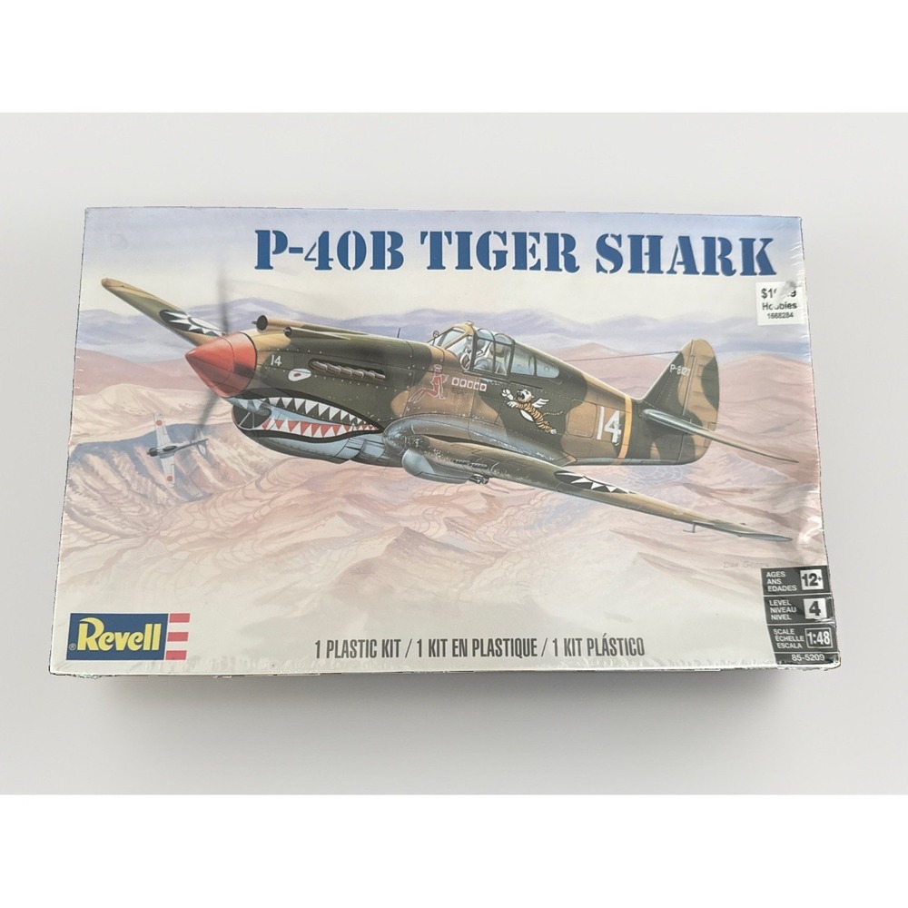 Revell Monogram1:48  #85-5209 Tiger Shark P-40B New Sealed